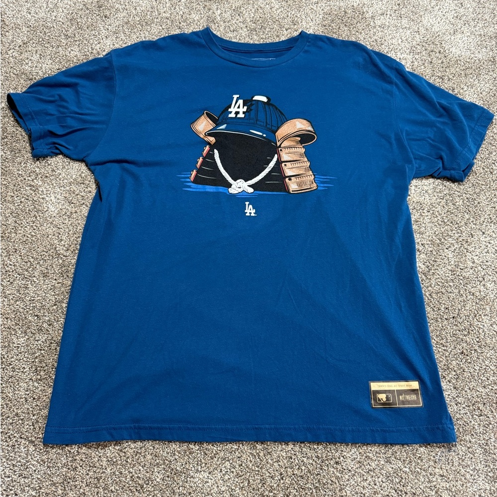 Blue LA Graphic Men's Shirt